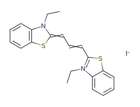 Molecular Structure of 905-97-5 (3,3'-DIETHYLTHIACARBOCYANINE IODIDE)