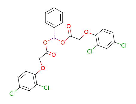 Molecular Structure of 57357-22-9 (<bis(2,4-dichlorophenoxyacetoxy)iodo>benzene)