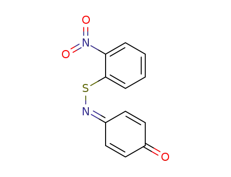 Molecular Structure of 73276-69-4 (Benzenesulfenamide, 2-nitro-N-(4-oxo-2,5-cyclohexadien-1-ylidene)-)