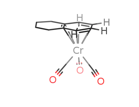 Molecular Structure of 12154-63-1 (TRICARBONYL(1,2,3,4-TETRAHYDRONAPHTHALENE)CHROMIUM)