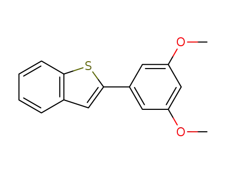 Molecular Structure of 133617-46-6 (2-(3',5'-dimethoxyphenyl)benzo<b>thiophene)
