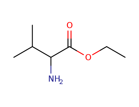 Molecular Structure of 13893-45-3 (DL-Valine, ethyl ester)