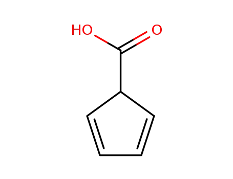 Molecular Structure of 45520-93-2 (2,4-Cyclopentadiene-1-carboxylic acid)