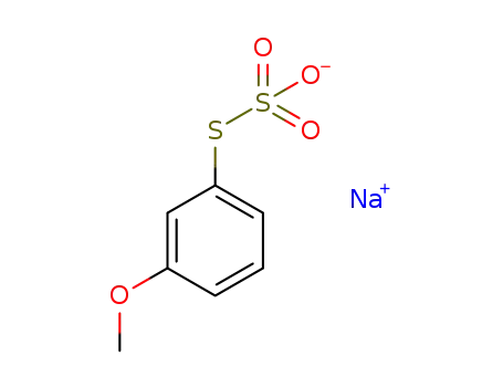Molecular Structure of 1561023-51-5 (sodium S-(3-methoxyphenyl) thiosulfate)