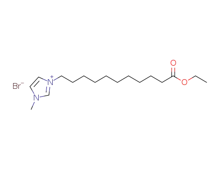 Molecular Structure of 1000995-41-4 (1-methyl-3-(11-ethoxycarbonyl-undecyl)imidazolium bromide)