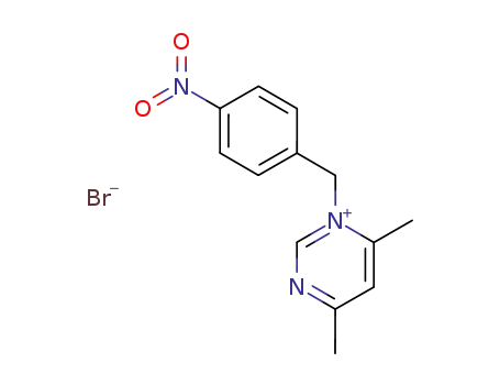 Molecular Structure of 82619-55-4 (N-(p-nitrophenyl)-4,6-dimethylpyrimidinium bromide)