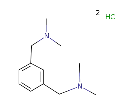 Molecular Structure of 63400-16-8 ({m-(Me<sub>2</sub>(H)NCH<sub>2</sub>)2C<sub>6</sub>H<sub>4</sub>}Cl<sub>2</sub>)