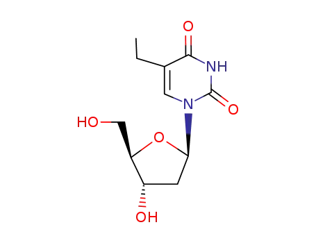 Molecular Structure of 15176-29-1 (5-ETHYL-2'-DEOXYURIDINE)