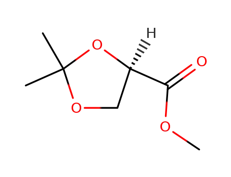 Molecular Structure of 52373-72-5 ((R)-(+)-2,2-DIMETHYL-1,3-DIOXOLANE-4-CARBOXYLIC ACID METHYL ESTER)