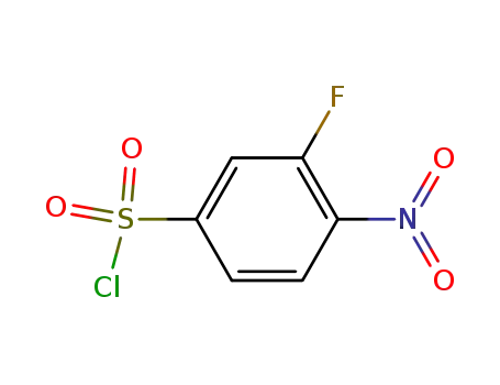 Molecular Structure of 86156-93-6 (3-FLUORO-4-NITROBENZENESULFONYL CHLORIDE)