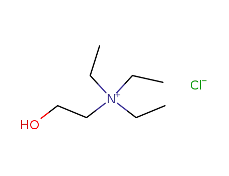 Molecular Structure of 152-22-7 (triethyl(2-hydroxyethyl)ammonium chloride)