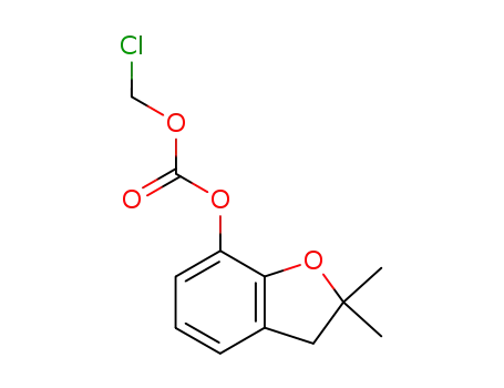 Molecular Structure of 132905-88-5 (chloromethyl (2,2-dimethyl-2,3-dihydro-7-benzofuryl) carbonate)