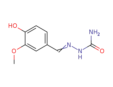 Molecular Structure of 16742-60-2 (Hydrazinecarboxamide, 2-[(4-hydroxy-3-methoxyphenyl)methylene]-)