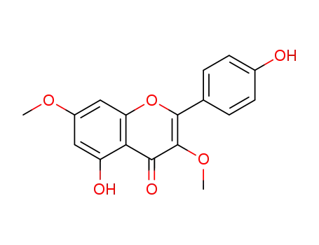 Molecular Structure of 3301-49-3 (5,4''-DIHYDROXY-3,7-DIMETHOXYFLAVONE)