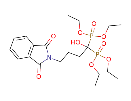Molecular Structure of 183959-44-6 (tetraethyl 2-N-phthalimide-1-hydroxybutylidene-1,1-bisphosphonate)
