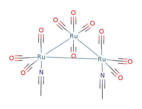 Molecular Structure of 103257-53-0 (Ru<sub>3</sub>(CO)10(acetonitrile)2)