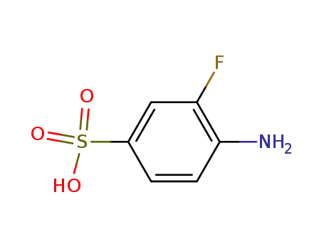 Molecular Structure of 2369-25-7 (4-amino-3-fluorobenzenesulfonic acid)
