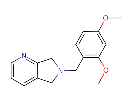 Molecular Structure of 1257241-37-4 (6-(2,4-dimethoxybenzyl)-6,7-dihydro-5H-pyrrolo[3,4-b]pyridine)