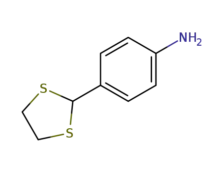Molecular Structure of 94838-73-0 (4-(1,3-DITHIOLAN-2-YL)ANILINE)