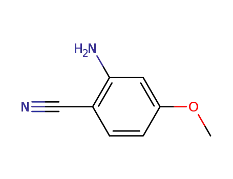 Molecular Structure of 38487-85-3 (2-Amino-4-methoxybenzonitrile)