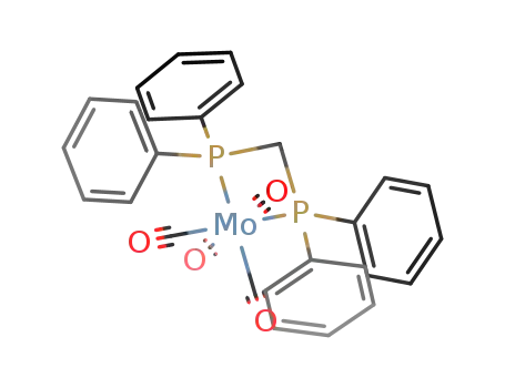Molecular Structure of 26743-81-7 (tetracarbonyl-bis(diphenylphosphino)methane-molybdenum<sup>(0)</sup>)