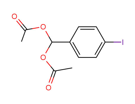 Molecular Structure of 133746-50-6 (4-iodobenzaldiacetate)