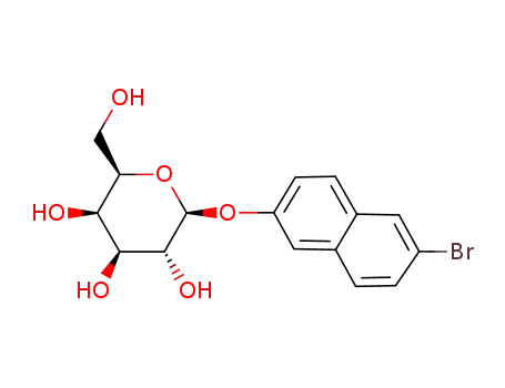 Molecular Structure of 15572-30-2 (6-BROMO-2-NAPHTHYL-BETA-D-GALACTOPYRANOSIDE)
