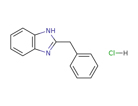 Molecular Structure of 1212-48-2 (2-benzyl-1H-benzimidazole monohydrochloride)