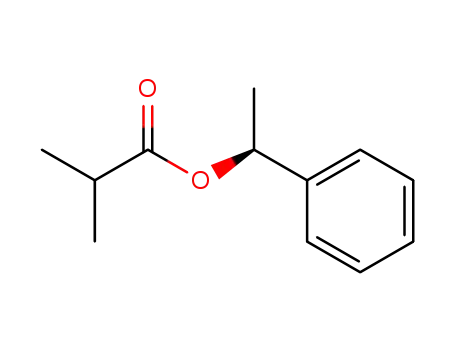 Molecular Structure of 76149-13-8 ((S)-1-phenylethyl 2-methylpropanoate)