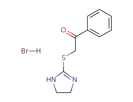 Molecular Structure of 32188-94-6 (2-(4,5-dihydro-1H-imidazol-2-ylsulfanyl)-1-phenylethanone)