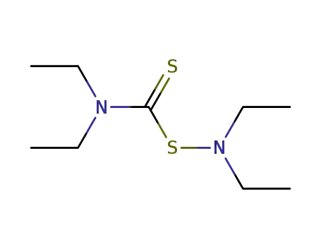 Molecular Structure of 72731-68-1 (Ethanamine, N-[[(diethylamino)thio]thioxomethyl]-N-ethyl-)