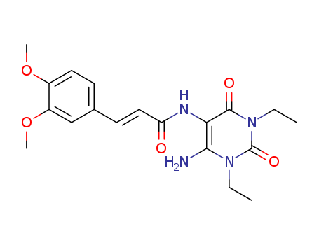 (E)-N-(6-aMino-1,3-diethyl-2,4-dioxo-1,2,3,4-tetrahydropyriMidin-5-yl)-3-(3,4-diMethoxyphenyl)acrylaMide CAS No.187393-68-6