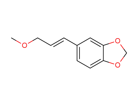 Molecular Structure of 84782-36-5 (trans-1,2-methylenedioxy-4-(3'-methoxy-1'-propenyl)benzene)