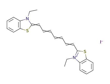 Molecular Structure of 3071-70-3 (3,3'-DIETHYLTHIATRICARBOCYANINE IODIDE)