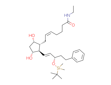 (3aR,4R,5R,6aS)-4-[(3R)-(tert-butyldimethylsilyl)oxy-5-phenylpentyl]perhydrocyclopenta[b]furan-2,5-diol
