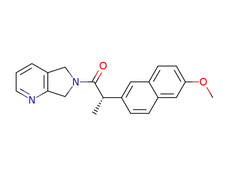 Molecular Structure of 1558014-39-3 ((S)-2-(6-methoxynaphthalen-2-yl)-1-(5H-pyrrolo[3,4-b]pyridin-6(7H)-yl)propan-1-one)