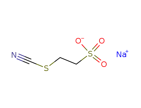 Molecular Structure of 124739-85-1 (sodium thiocyanatoethanesulfonate)