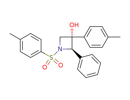 3-Azetidinol, 3-(4-methylphenyl)-1-[(4-methylphenyl)sulfonyl]-2-phenyl-,
cis-