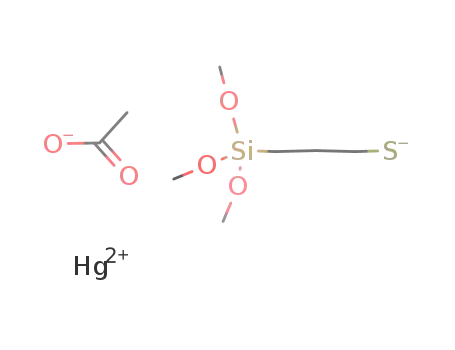 Molecular Structure of 84839-14-5 (C<sub>2</sub>H<sub>3</sub>O<sub>2</sub><sup>(1-)</sup>*C<sub>6</sub>H<sub>15</sub>O<sub>3</sub>SSi<sup>(1-)</sup>*Hg<sup>(2+)</sup>)