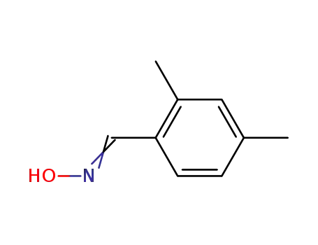 Molecular Structure of 141304-07-6 (Benzaldehyde, 2,4-dimethyl-, oxime (9CI))