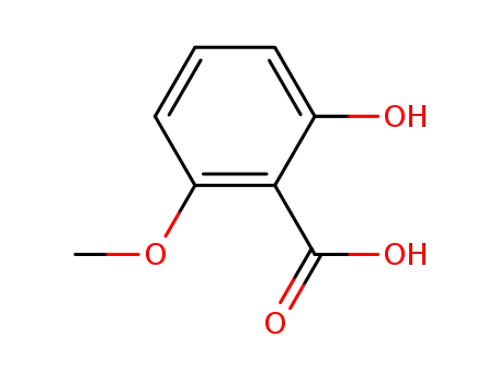 Molecular Structure of 3147-64-6 (6-Methoxysalicylic acid)