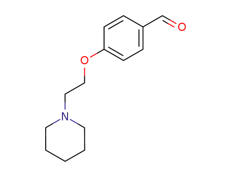 Molecular Structure of 26815-04-3 (4-[2-(1-Piperidinyl)ethoxy]benzaldehyde)