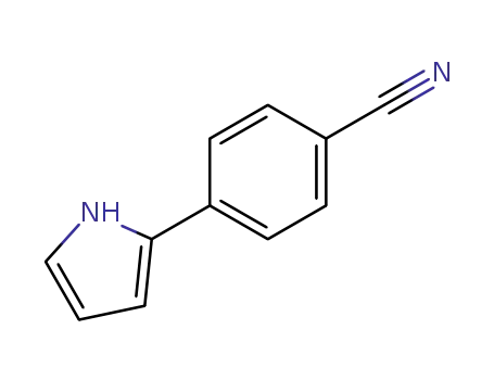 Molecular Structure of 116332-51-5 (Benzonitrile, 4-(1H-pyrrol-2-yl)-)