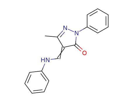 3H-PYRAZOL-3-ONE,2,4-DIHYDRO-5-METHYL-2-PHENYL-4-[(PHENYLAMINO)METHYLENE]-