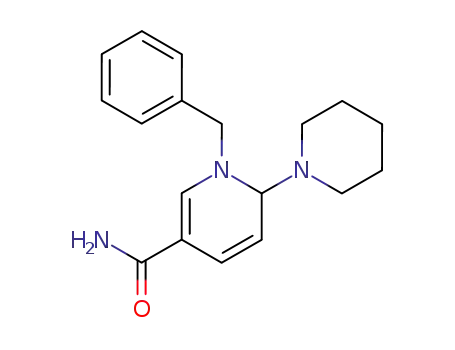 Molecular Structure of 75340-31-7 (1'-Benzyl-3,4,5,6,1',2'-hexahydro-2H-[1,2']bipyridinyl-5'-carboxylic acid amide)