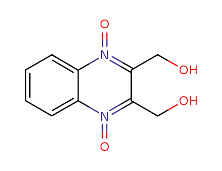 Molecular Structure of 17311-31-8 (2,3-Quinoxalinedimethanol,1,4-dioxide)
