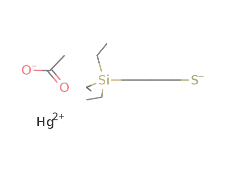 Molecular Structure of 84839-09-8 (C<sub>2</sub>H<sub>3</sub>O<sub>2</sub><sup>(1-)</sup>*C<sub>9</sub>H<sub>21</sub>SSi<sup>(1-)</sup>*Hg<sup>(2+)</sup>)