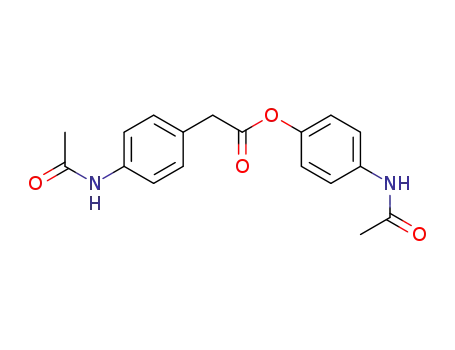 Molecular Structure of 106664-49-7 (Benzeneacetic acid, 4-(acetylamino)-, 4-(acetylamino)phenyl ester)