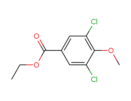 Molecular Structure of 15945-28-5 (3,5-DICHLORO-4-METHOXYBENZOIC ACID ETHYL ESTER)