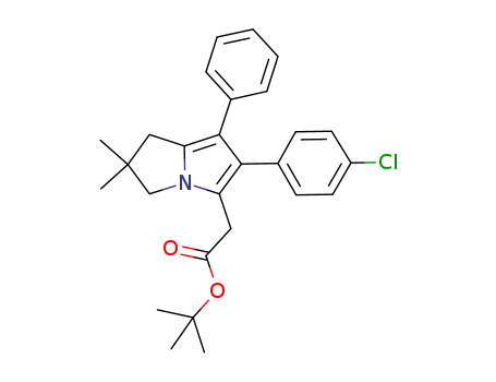 [6-(4-chlorophenyl)-2,3-dihydro-2,2-dimethyl-7-phenyl-1H-pyrrolizin-5-yl]acetic acid tert-butyl ester
